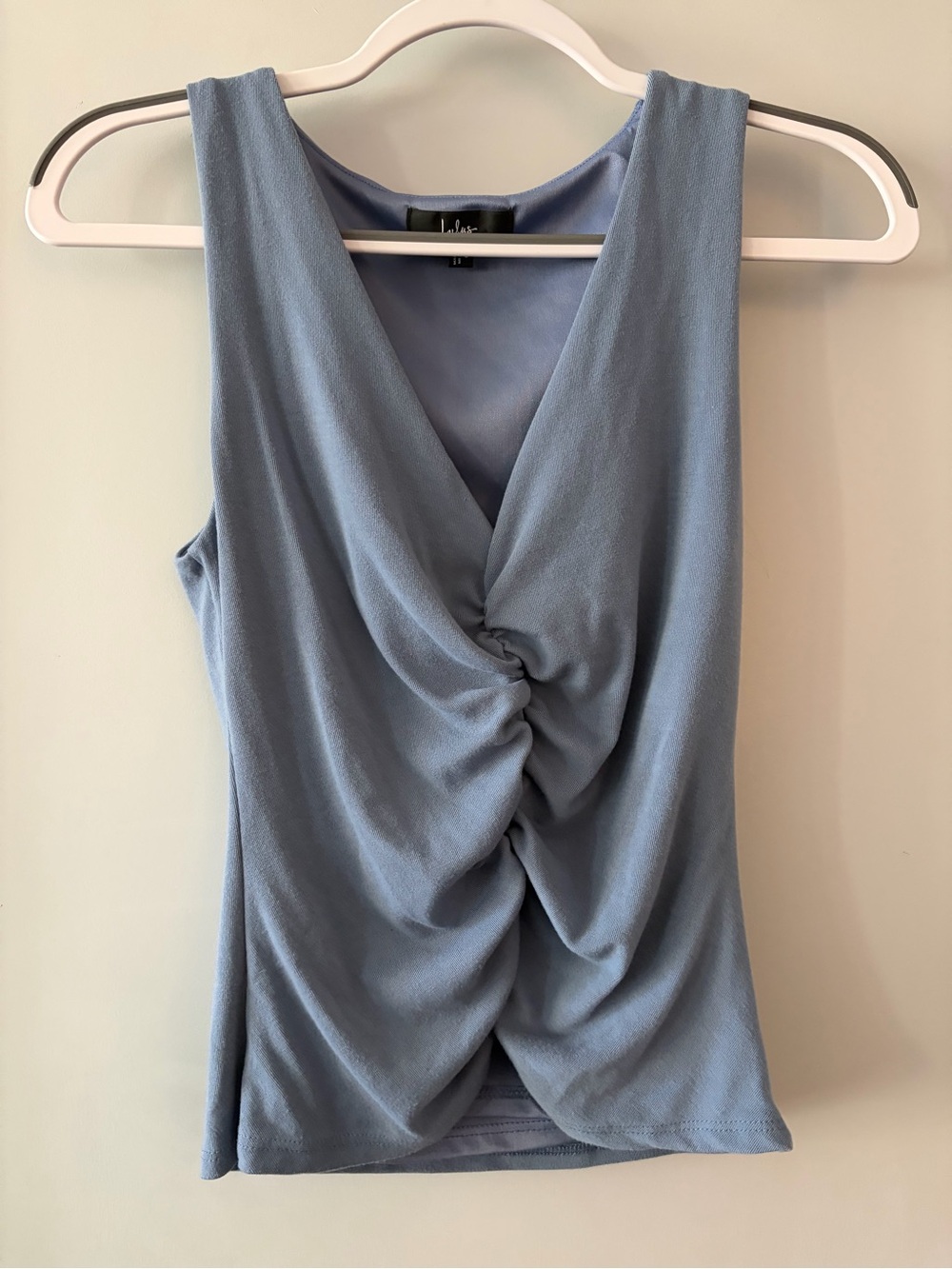 Lulu’s Light Blue Ruched Tank
